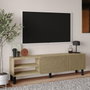 Hanah Home Soporte para TV River - Roble cálido y roble zafiro